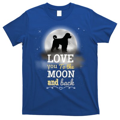 Portuguese Water Dog Love To The Moon Gift T-Shirt