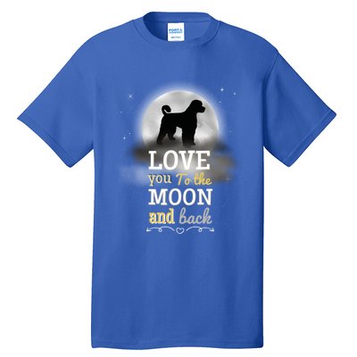 Portuguese Water Dog Love To The Moon Gift Tall T-Shirt