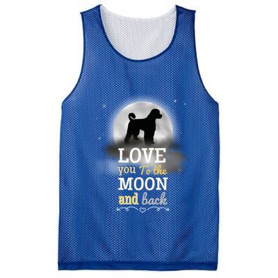 Portuguese Water Dog Love To The Moon Gift Mesh Reversible Basketball Jersey Tank