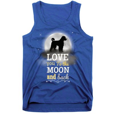 Portuguese Water Dog Love To The Moon Gift Tank Top