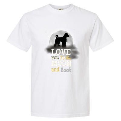 Portuguese Water Dog Love To The Moon Gift Garment-Dyed Heavyweight T-Shirt