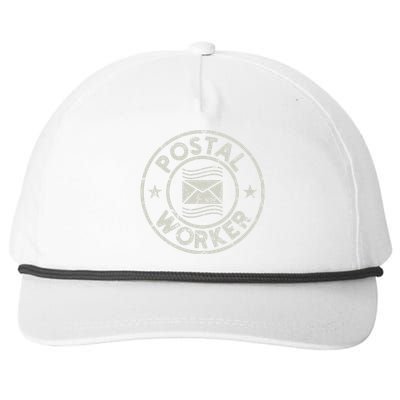 Postal Worker Delivery Service Post Office World Post Day Snapback Five-Panel Rope Hat