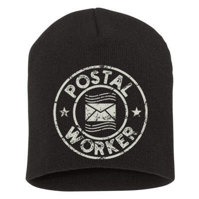 Postal Worker Delivery Service Post Office World Post Day Short Acrylic Beanie