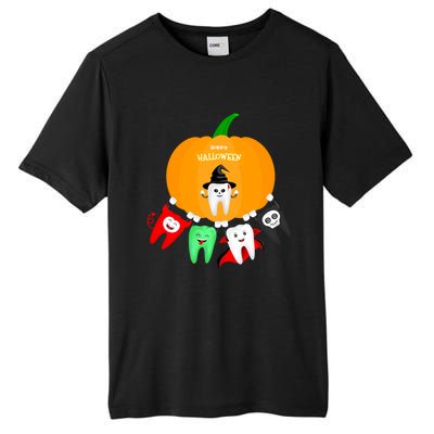 Pumpkin With Dental Squad Halloween Ghost Vampire Cute Teeth Great Gift Tall Fusion ChromaSoft Performance T-Shirt