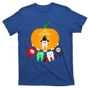 Pumpkin With Dental Squad Halloween Ghost Vampire Cute Teeth Great Gift T-Shirt