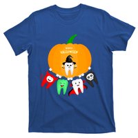 Pumpkin With Dental Squad Halloween Ghost Vampire Cute Teeth Great Gift T-Shirt