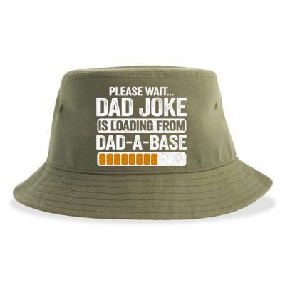 Please Wait Dad Joke Is Loading From Dadabase Best Dad Gift Sustainable Bucket Hat