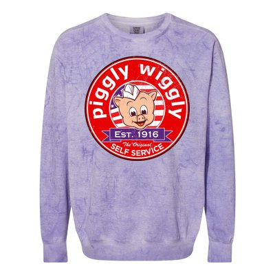 Piggly Wiggly Est 1916 Self Service Retro Colorblast Crewneck Sweatshirt