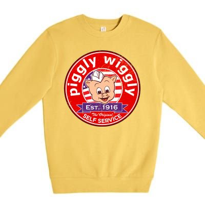 Piggly Wiggly Est 1916 Self Service Retro Premium Crewneck Sweatshirt