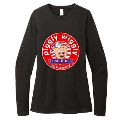 Piggly Wiggly Est 1916 Self Service Retro Womens CVC Long Sleeve Shirt