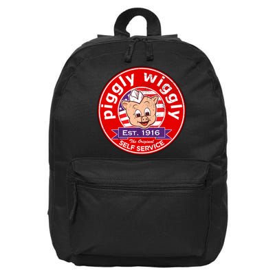Piggly Wiggly Est 1916 Self Service Retro 16 in Basic Backpack
