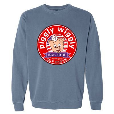 Piggly Wiggly Est 1916 Self Service Retro Garment-Dyed Sweatshirt