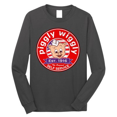 Piggly Wiggly Est 1916 Self Service Retro Long Sleeve Shirt