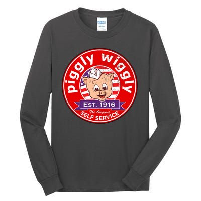 Piggly Wiggly Est 1916 Self Service Retro Tall Long Sleeve T-Shirt