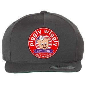 Piggly Wiggly Est 1916 Self Service Retro Wool Snapback Cap