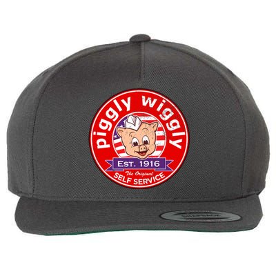 Piggly Wiggly Est 1916 Self Service Retro Wool Snapback Cap