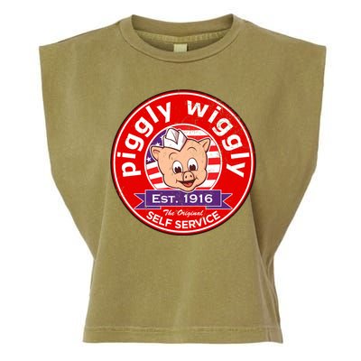 Piggly Wiggly Est 1916 Self Service Retro Garment-Dyed Women's Muscle Tee