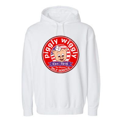 Piggly Wiggly Est 1916 Self Service Retro Garment-Dyed Fleece Hoodie