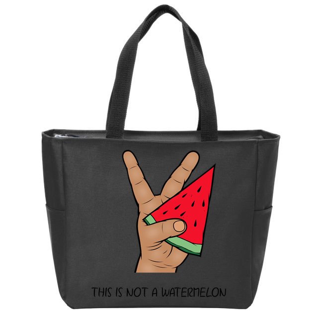 Palestine Watermelon Flag Support Gaza & Freedom! Zip Tote Bag