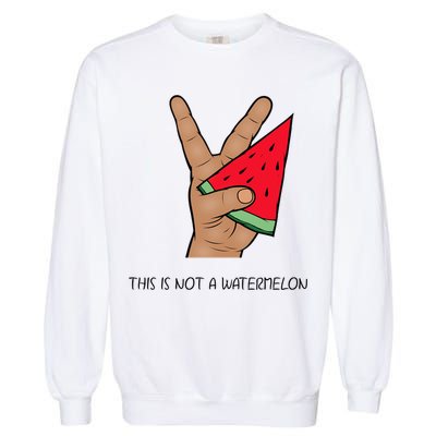 Palestine Watermelon Flag Support Gaza & Freedom! Garment-Dyed Sweatshirt