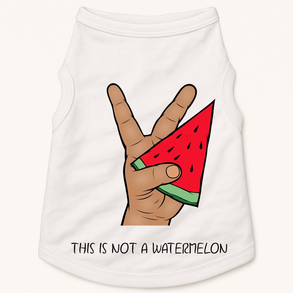 Palestine Watermelon Flag Support Gaza & Freedom! Doggie Tank