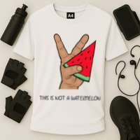 Palestine Watermelon Flag Support Gaza & Freedom! Cooling Performance Crew T-Shirt