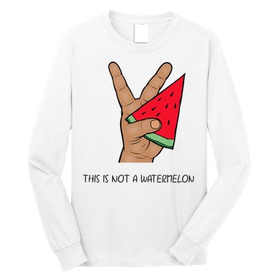 Palestine Watermelon Flag Support Gaza & Freedom! Long Sleeve Shirt