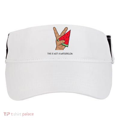 Palestine Watermelon Flag Support Gaza & Freedom! Adult Drive Performance Visor