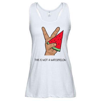 Palestine Watermelon Flag Support Gaza & Freedom! Ladies Essential Flowy Tank