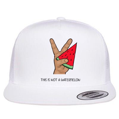 Palestine Watermelon Flag Support Gaza & Freedom! Flatbill Hat