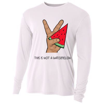 Palestine Watermelon Flag Support Gaza & Freedom! Cooling Performance Long Sleeve Crew