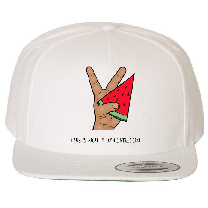Palestine Watermelon Flag Support Gaza & Freedom! Wool Snapback Cap