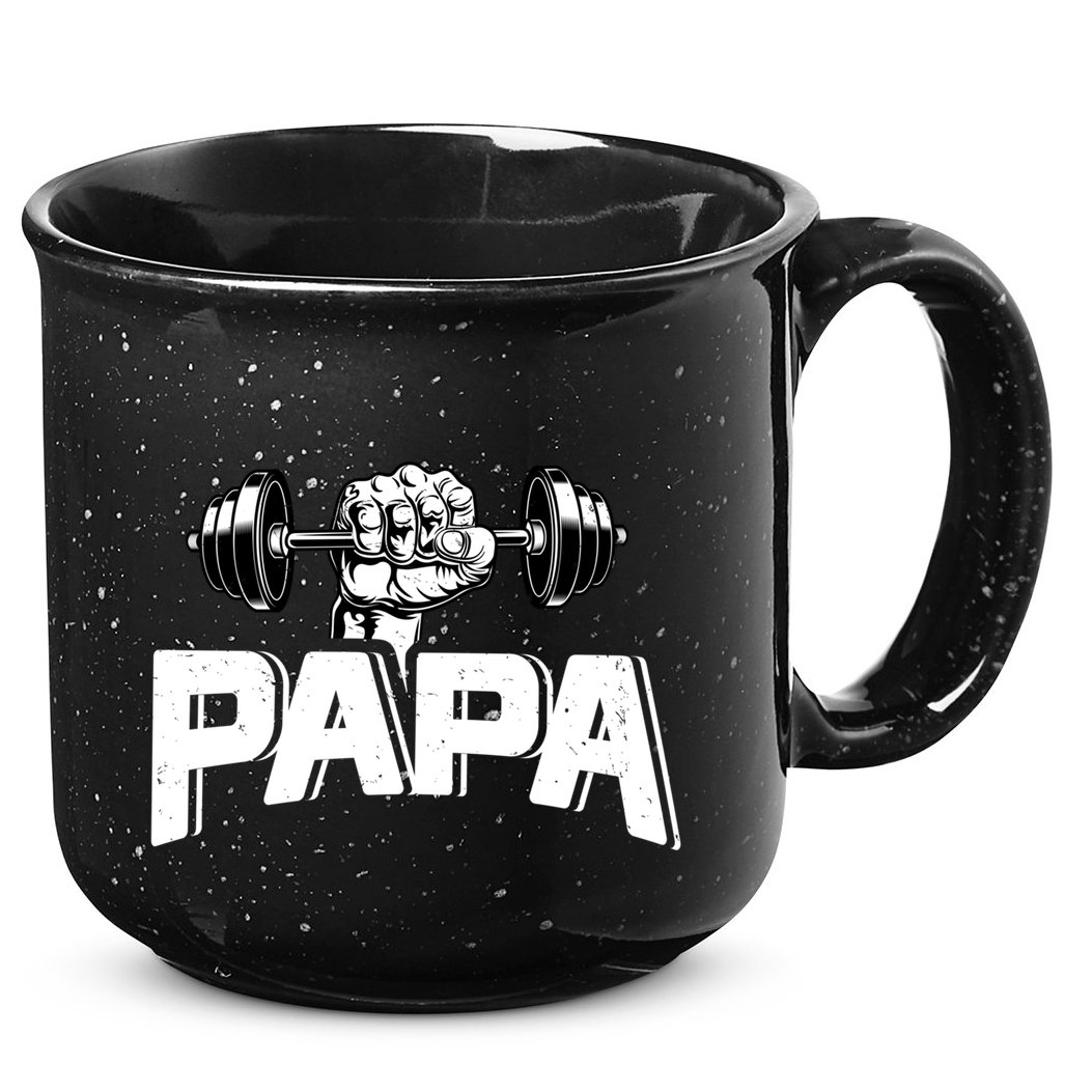 Papa Weightlifting FatherS Day Fitness Dad Meaningful Gift 15oz Campfire Ceramic Mug