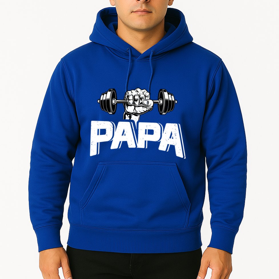 Papa Weightlifting FatherS Day Fitness Dad Meaningful Gift Hoodie