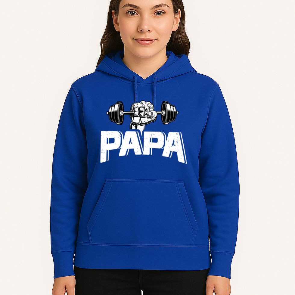 Papa Weightlifting FatherS Day Fitness Dad Meaningful Gift Hoodie