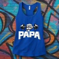 Papa Weightlifting FatherS Day Fitness Dad Meaningful Gift Womens Tank Top