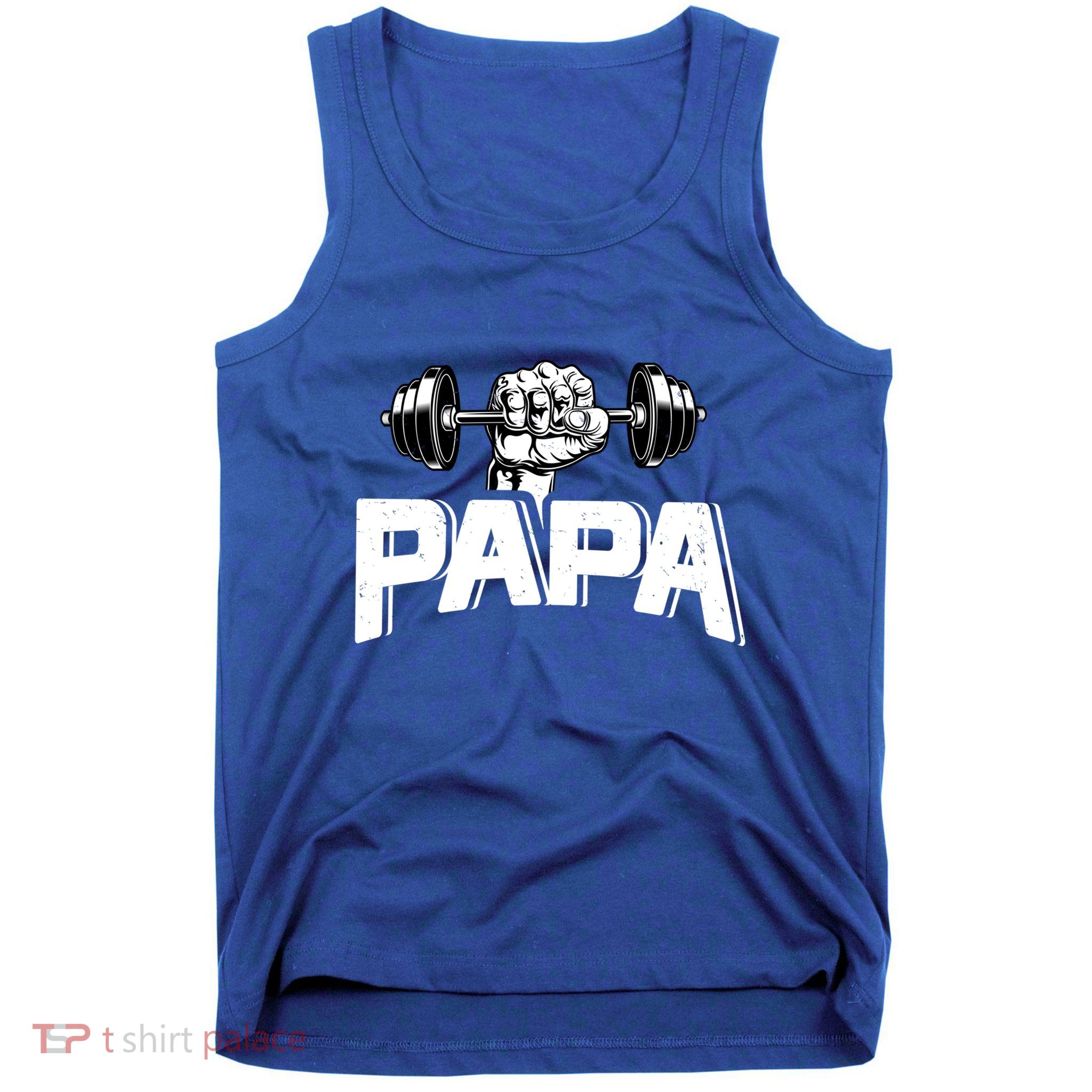 Papa Weightlifting FatherS Day Fitness Dad Meaningful Gift Tank Top