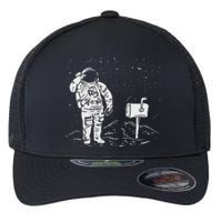 Postal Worker Funny For Delivery Mailman Astronaut Flexfit Unipanel Trucker Cap