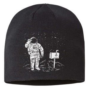 Postal Worker Funny For Delivery Mailman Astronaut Sustainable Beanie