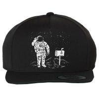 Postal Worker Funny For Delivery Mailman Astronaut Wool Snapback Cap