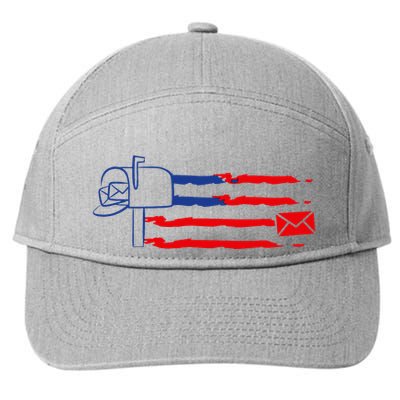 Postal Worker Funny For Delivery Mailman Postman Usa 7-Panel Snapback Hat