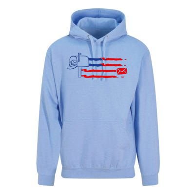 Postal Worker Funny For Delivery Mailman Postman Usa Unisex Surf Hoodie