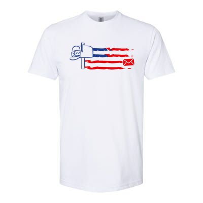 Postal Worker Funny For Delivery Mailman Postman Usa Softstyle CVC T-Shirt