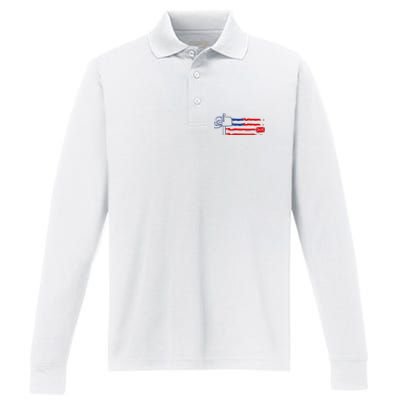 Postal Worker Funny For Delivery Mailman Postman Usa Performance Long Sleeve Polo