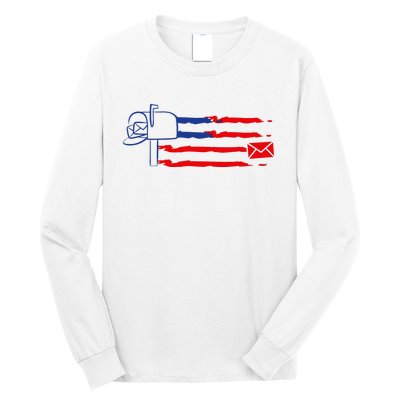 Postal Worker Funny For Delivery Mailman Postman Usa Long Sleeve Shirt