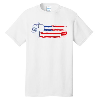 Postal Worker Funny For Delivery Mailman Postman Usa Tall T-Shirt