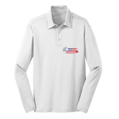 Postal Worker Funny For Delivery Mailman Postman Usa Silk Touch Performance Long Sleeve Polo