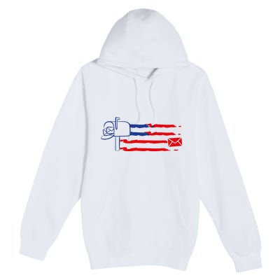 Postal Worker Funny For Delivery Mailman Postman Usa Premium Pullover Hoodie