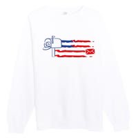 Postal Worker Funny For Delivery Mailman Postman Usa Premium Crewneck Sweatshirt