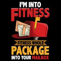 Postal Worker Funny Mailman Postman IM Into Fitness City Backpack